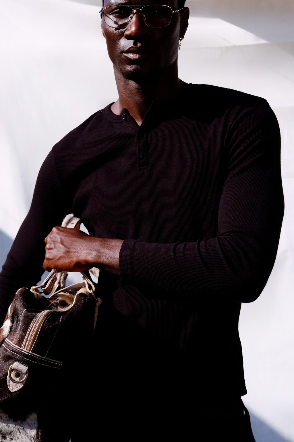 Rituals Black Henley Shirt "Pre-order"