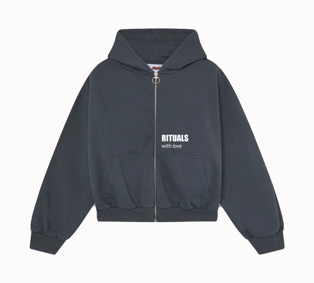 Rituals Grey Zip Hoodie Men